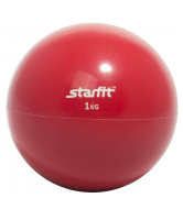 Медбол StarFit GB-703, 1 кг, красный