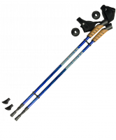 Палки для скандинавской ходьбы BERGER Rainbow, 83-135 см, 2-секционные,  тёмно-синие/синие