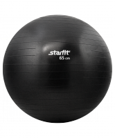 Мяч гимнастический STARFIT GB-101 65 см, черный (антивзрыв)