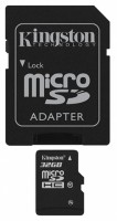 Карта памяти Kingston SDC10/32GB microSDHC 32Gb Class 10 + SD-адаптер