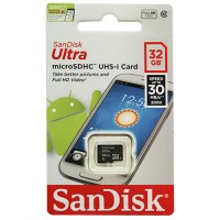 Карта памяти Sandisk Ultra microSDHC Class 10 UHS-I 30MB/s 32Gb