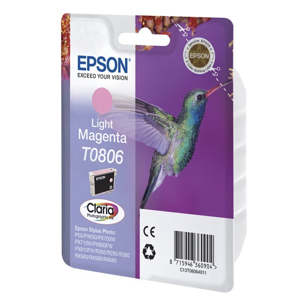 Картридж Epson T0806 светло-пурпурный (C13T08064011)