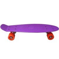 Скейтборд Ecobalance фиолетовый с красными колесами
