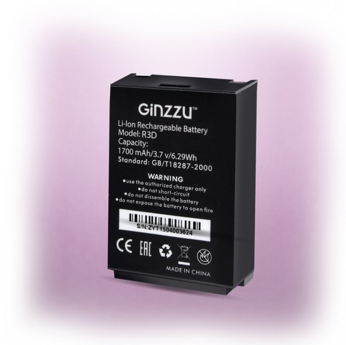Аккумулятор 1700 мАч для Ginzzu R3D