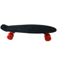 Скейтборд Ecobalance черный с красными колесами