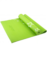 Коврик для йоги STARFIT FM-102 PVC 173x61x0,3 см, с рисунком, зеленый 1/20