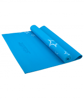 Коврик для йоги STARFIT FM-102 PVC 173x61x0,3 см, с рисунком, синий 1/20