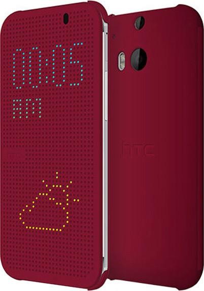 HTC чехол One E8 dot case violet (HC M110)