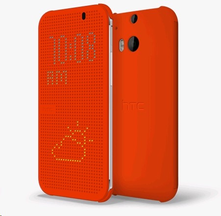 Чехол HTC One M8 dot case orange (HC M100)