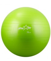 Мяч гимнастический STARFIT GB-101 75 см, зеленый (антивзрыв) 1/10