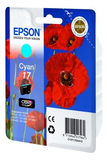 Картридж Epson C13T17024A10 cyan (голубой)