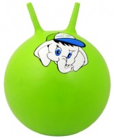 Мяч-попрыгун STARFIT GB-401 45 см "Слоненок", с рожками, зеленый 1/10