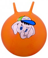 Мяч-попрыгун STARFIT GB-401 45 см "Слоненок", с рожками, оранжевый 1/10