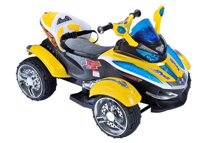 Детский электроквадроцикл RiverToys C002CP (желтый)