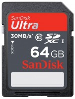 Карта памяти Sandisk SDXC 64GB class 10 Ultra