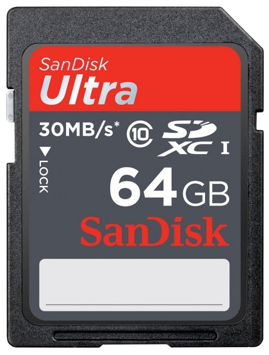 Карта памяти Sandisk SDXC 64GB class 10 Ultra
