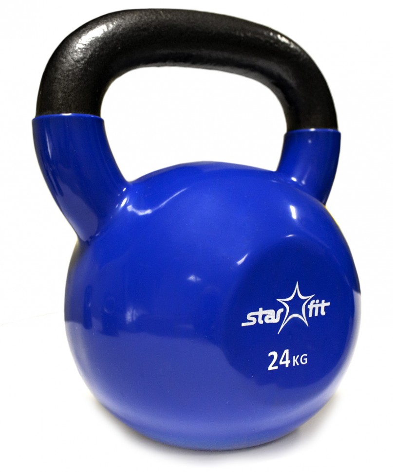 Гиря виниловая STARFIT DB-401 24 кг, темно-синяя