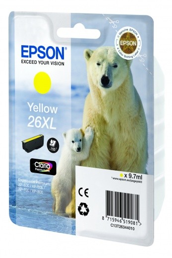 Картридж Epson C13T26344010 yellow (желтый) повышенной емкости