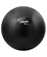 Мяч гимнастический STARFIT GB-101 55 см, черный (антивзрыв) 1/10