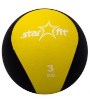Медбол STARFIT Pro GB-702, 3 кг, желтый 1/4