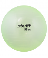 Мяч гимнастический STARFIT GB-105 55 см, прозрачный, зеленый 1/10