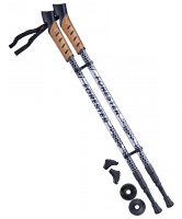 Палки для скандинавской ходьбы BERGER Forester, 67-135 см, 3-секционные, серый/чёрный