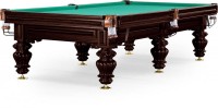 Бильярдный стол для русского бильярда "Turin" 9 футов (черный орех, 6 ног, плита 38мм)
