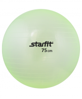 Мяч гимнастический STARFIT GB-105 75 см, прозрачный, зеленый 1/10