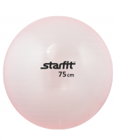 Мяч гимнастический STARFIT GB-105 75 см, прозрачный, розовый