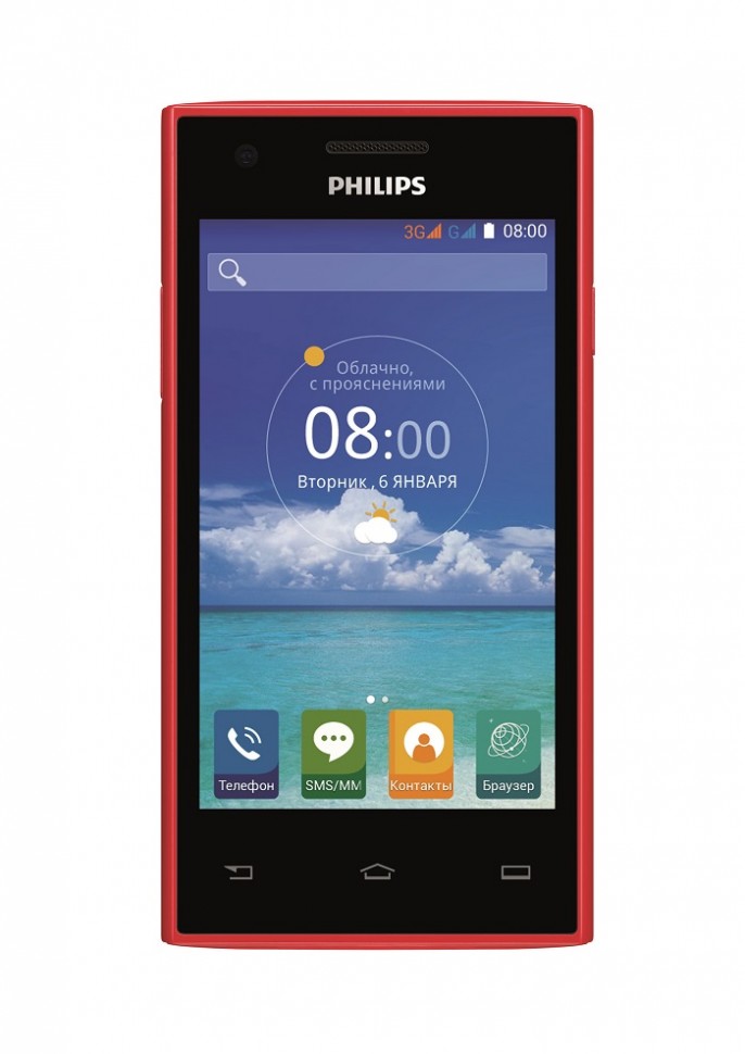 Смартфон Philips S309 Red (красный)