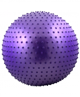 Мяч гимнастический массажный STARFIT GB-301 55 см, фиолетовый (антивзрыв) 1/10